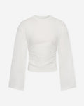 WAISTED LONGSLEEVE TOP CRÈME