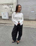 WAISTED LONGSLEEVE TOP CRÈME