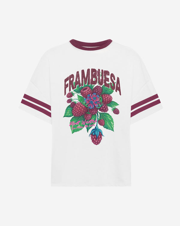 FRAMBUESA OVERSIZED ARTWORK TEE CRÈME