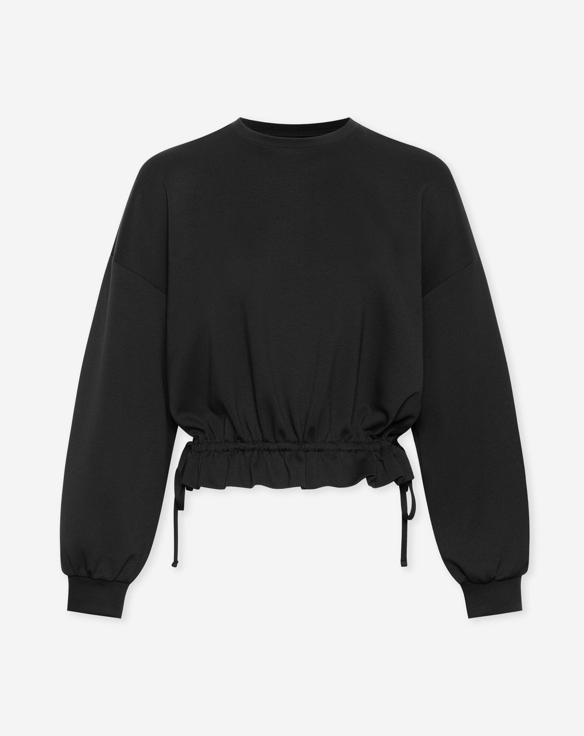 SCUBA GATHERED STRAP SWEAT ZWART