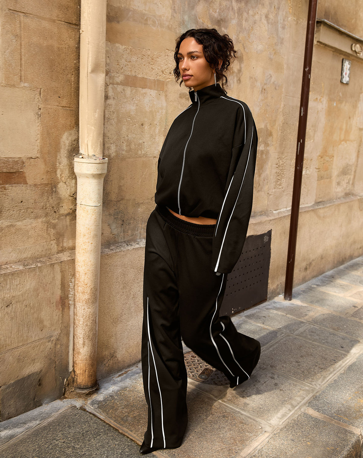 SCUBA PIPING PANTS ZWART