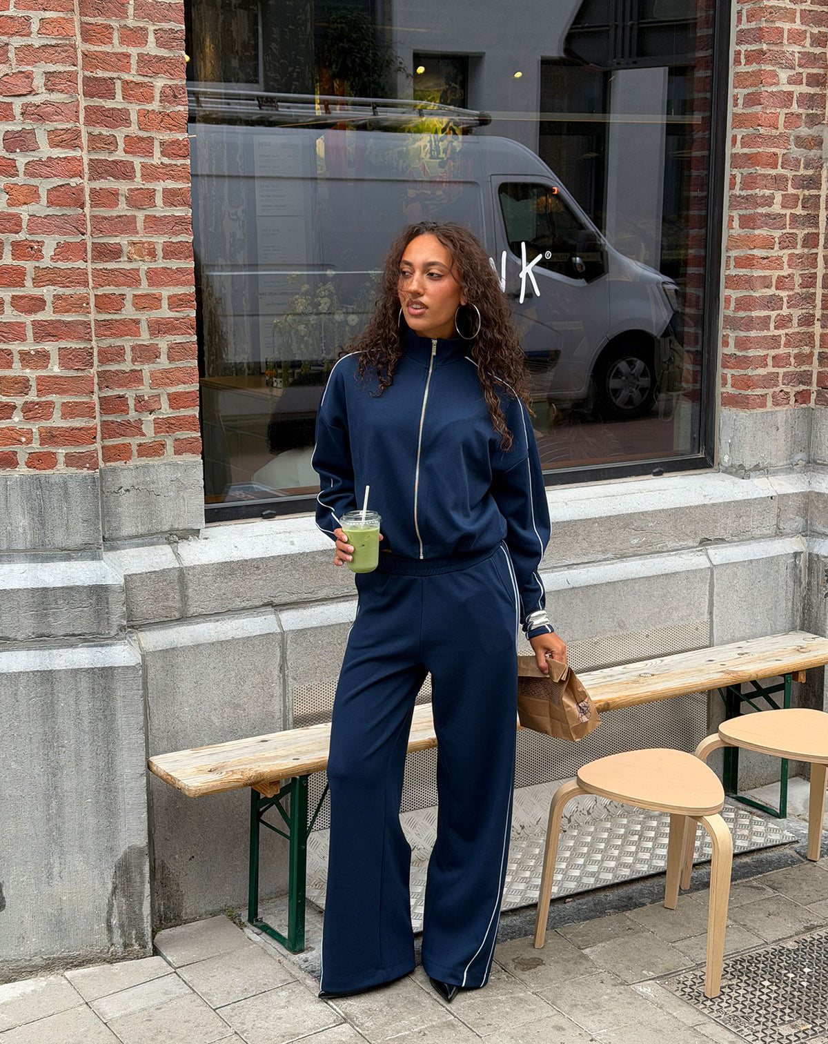 SCUBA PIPING PANTS DONKERBLAUW