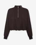 SCUBA HALFZIP BALLOON SWEAT DARK BROWN
