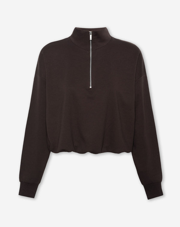 SCUBA HALFZIP BALLOON SWEAT DONKERBRUIN