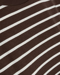 CINCHED PEPLUM TEE BROWN