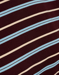 LAILA LACE STRIPE LONGSLEEVE TEE BURGUNDY