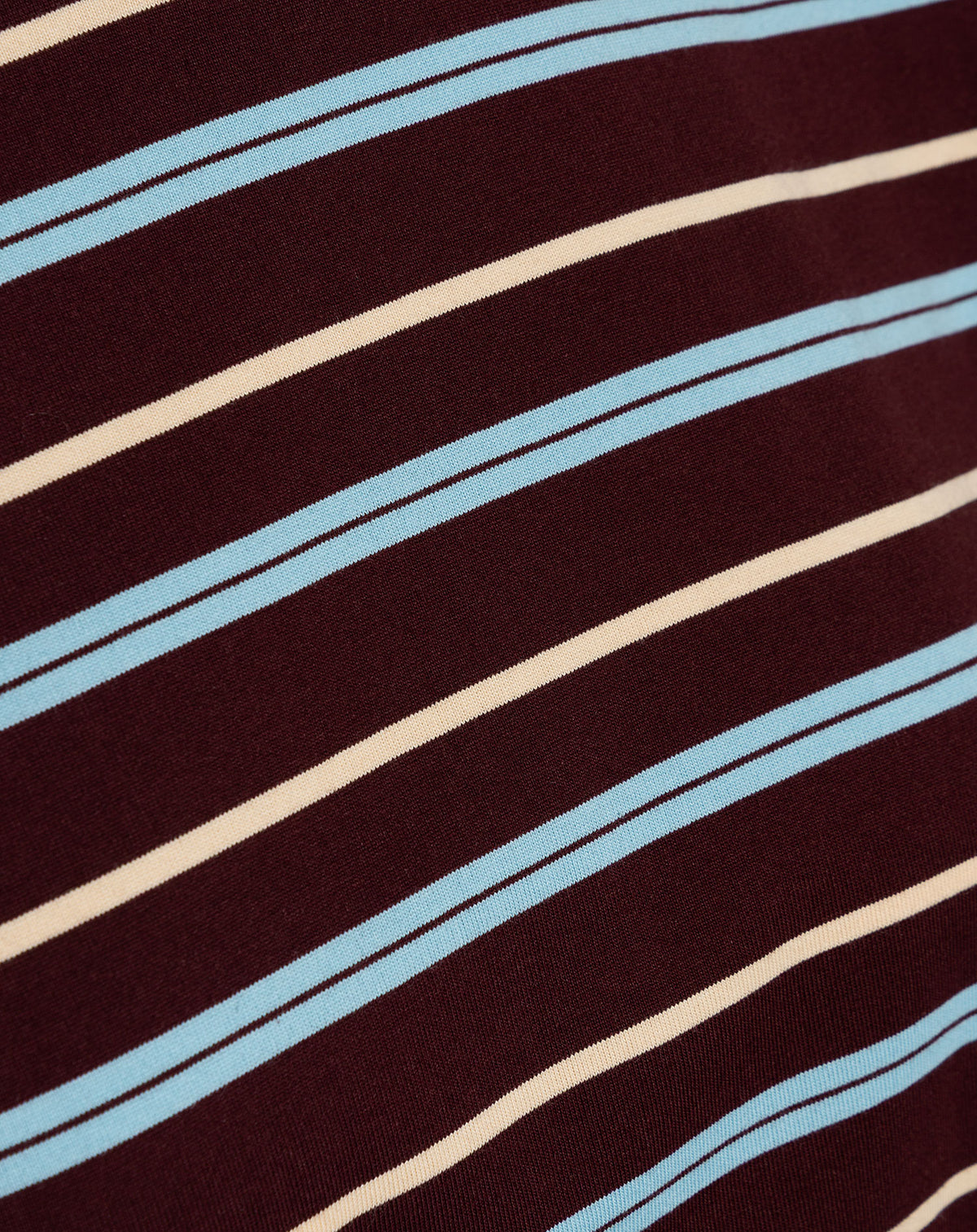 LAILA LACE STRIPE LONGSLEEVE TEE BURGUNDY