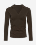 FITTED VNECK POLO TEE BRUIN
