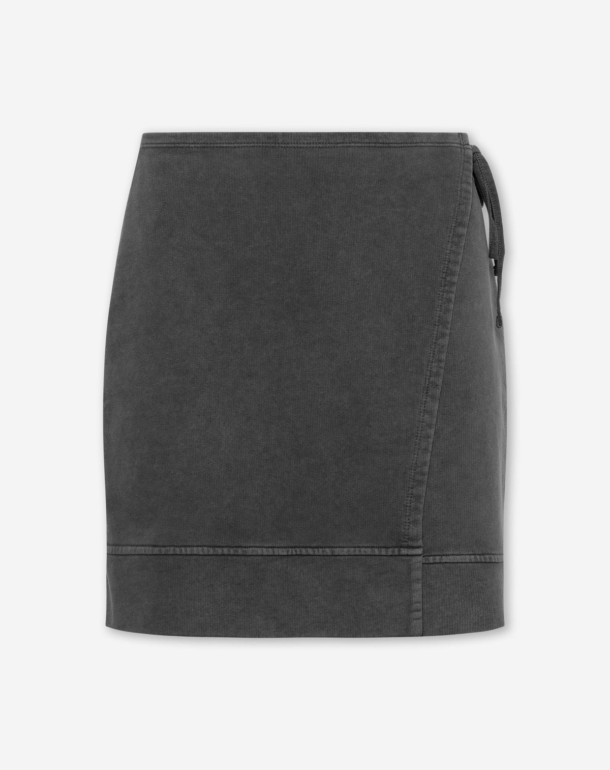 SWEAT WRAP SKIRT ACID GRIJS