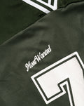CARRIE SATIN LONG SLEEVE TEE ARMY GREEN