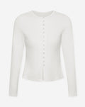 BUTTON LONGSLEEVE TOP CREAM