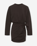 JERSEY WRAP DRESS DONKERBRUIN