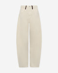 BARREL CORDUROY JEANS BEIGE