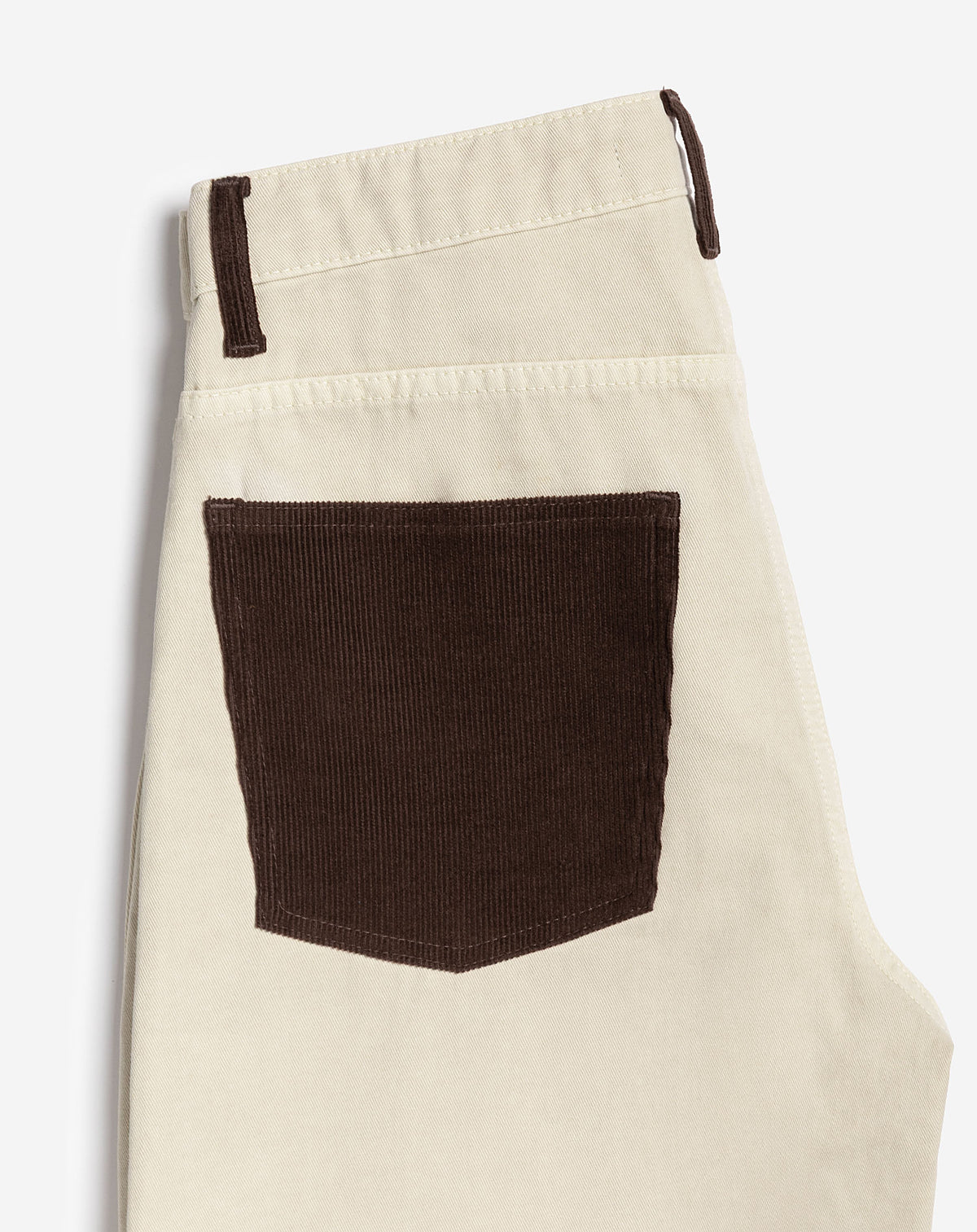 BARREL CORDUROY JEANS BEIGE