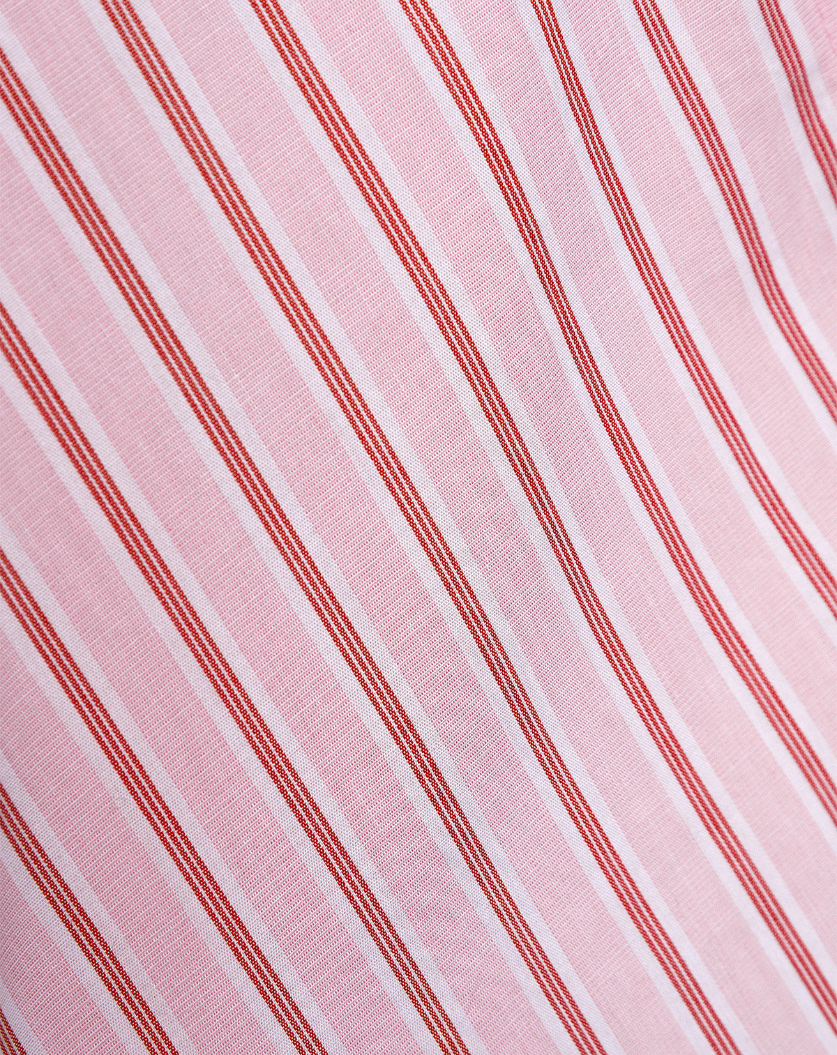 LOW COLLAR BLOUSE STRIPE ROZE
