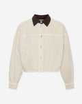 BARN CORDUROY DENIM JACKET BEIGE
