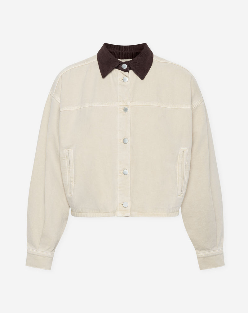 BARN CORDUROY DENIM JACKET BEIGE