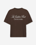 GOLDEN HOUR OVERSIZED TEE DARK BROWN