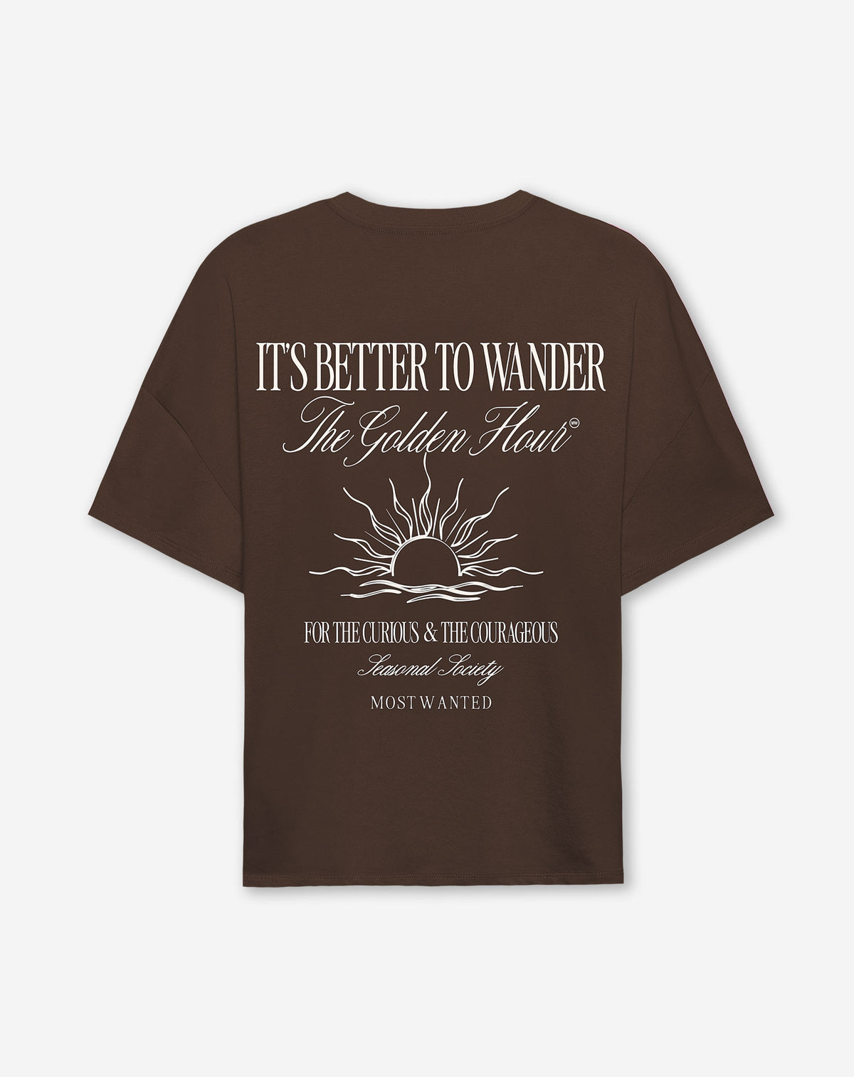 GOLDEN HOUR OVERSIZED TEE DARK BROWN