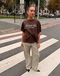 GOLDEN HOUR OVERSIZED TEE DONKERBRUIN