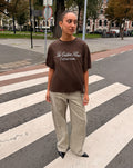 GOLDEN HOUR OVERSIZED TEE DARK BROWN