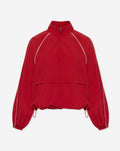 LOUISA ANORAK FUNNEL NECK TRACK JACKET RED