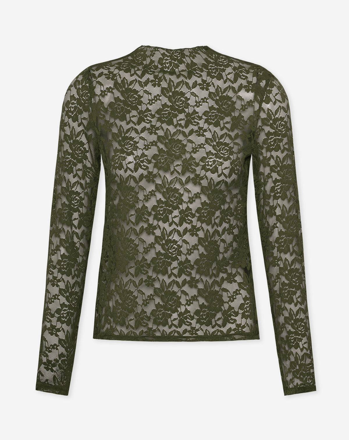 CIA FLOWER LACE TOP LEGERGROEN