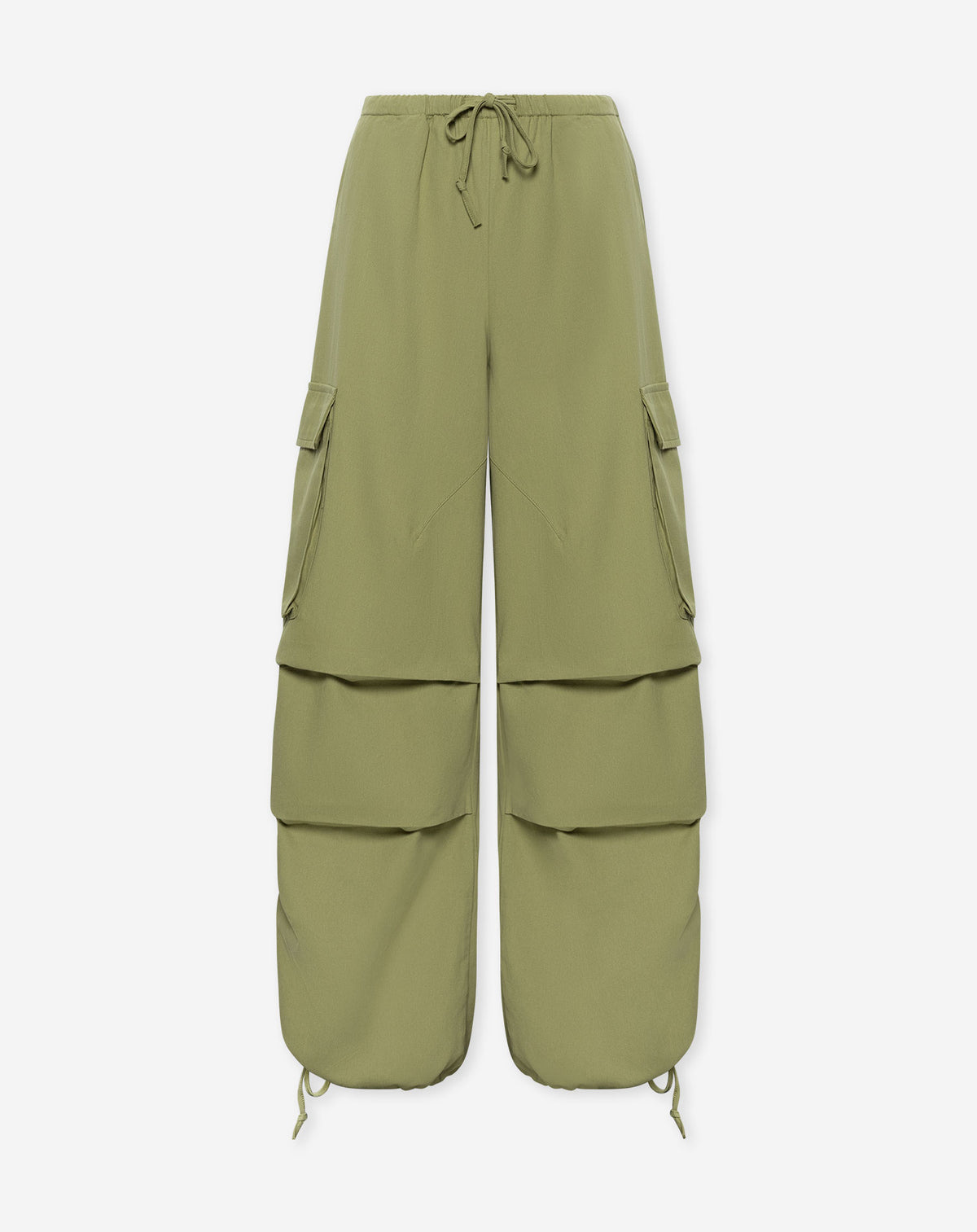 GIA BALLOON CARGO PANTS PETITE OLIVE GREEN