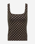 DOT SQUARE NECK SINGLET BRUIN