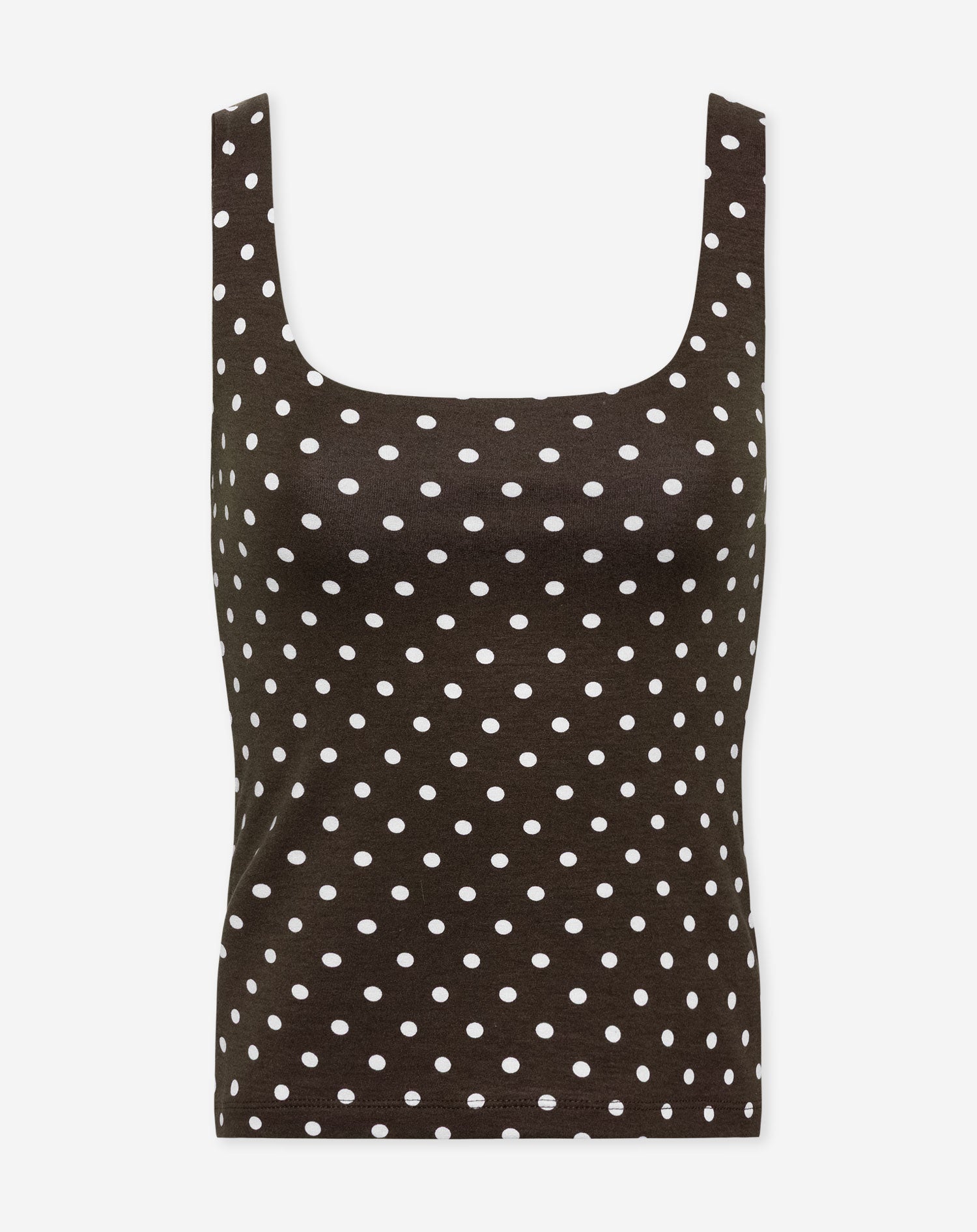 DOT SQUARE NECK SINGLET BRUIN