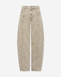 RIVER BARREL LEG JEANS BEIGE