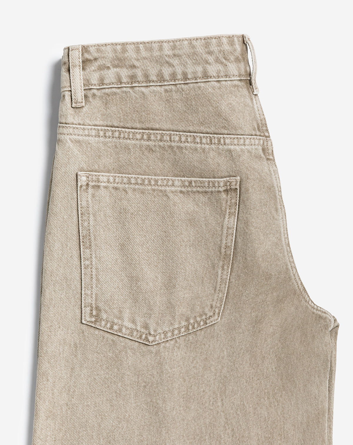 RIVER BARREL LEG JEANS BEIGE