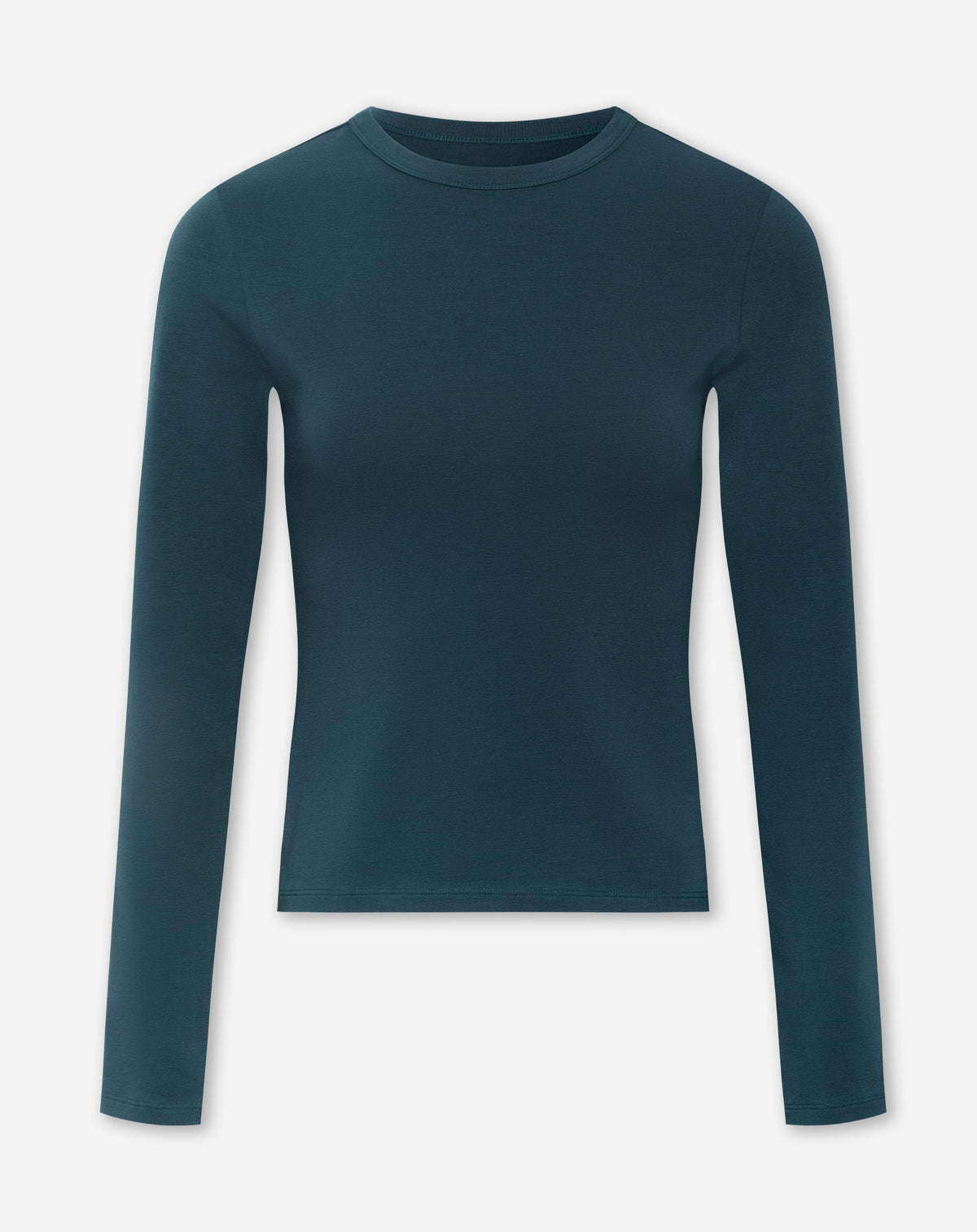 LOVI BASIC FITTED LONGSLEEVE TEE TEAL
