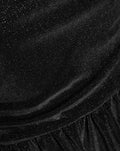 LIZA VELVET PEPLUM TOP BLACK