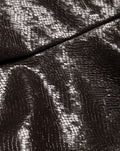 SHIVA FAUX SNAKE LEATHER KNOTTED SKORT BROWN