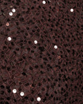 TAISA STRUCTURE SEQUINS ASYMMETRIC TOP BRUIN