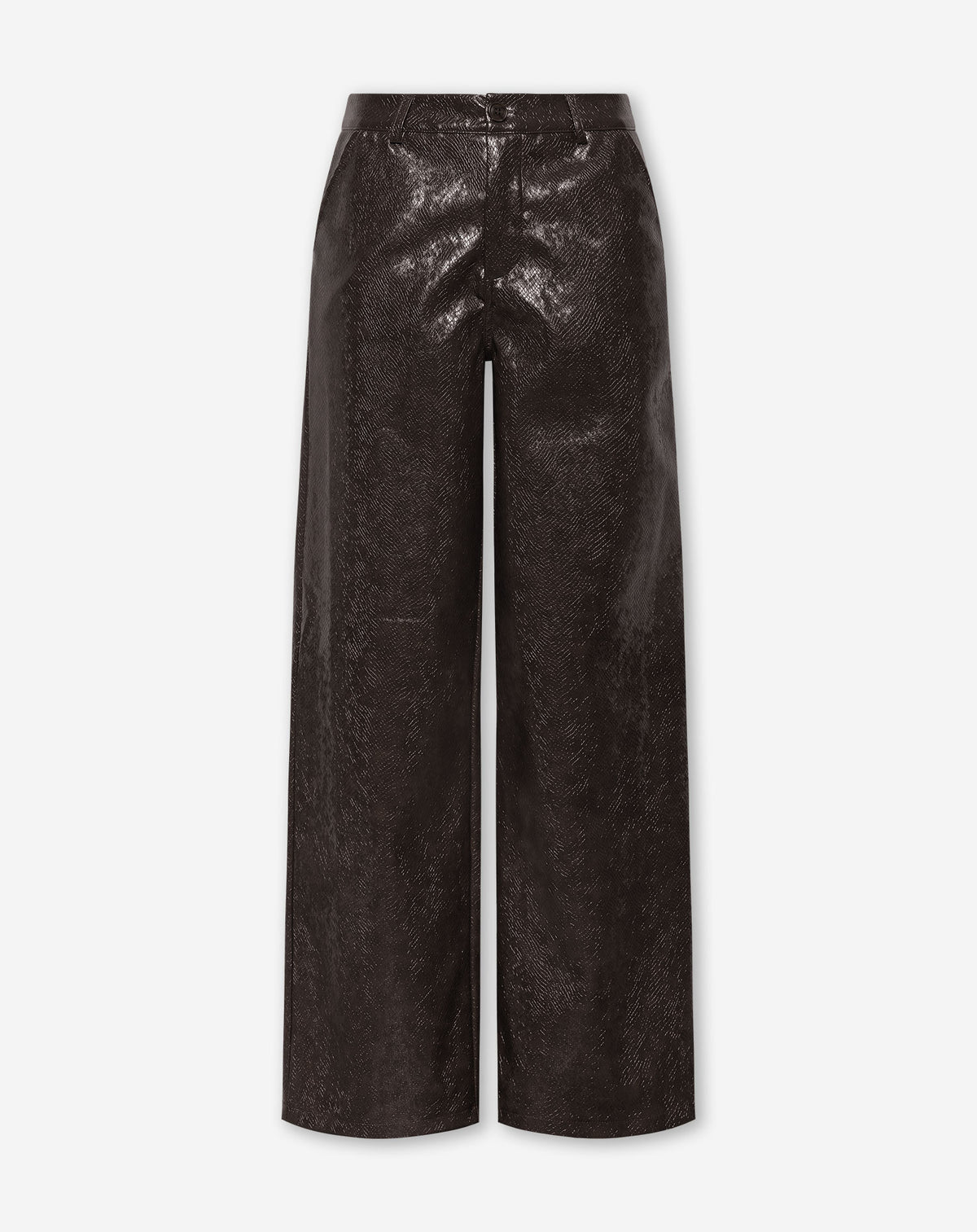 SHIVA FAUX SNAKE LEATHER PANTS BRUIN