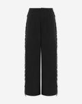 LIES BEADED FRINGE PANTALON PETITE BLACK