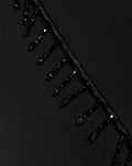 LIES BEADED FRINGE PANTALON PETITE BLACK