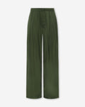 CARRIE SATIN PANTS ARMY GREEN