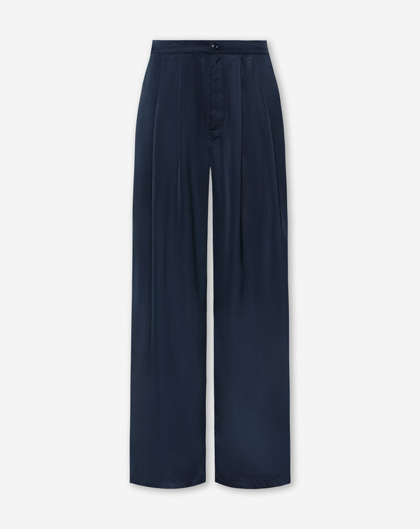CARRIE SATIN PANTS NAVY
