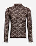 MADDIE LACE TOP BROWN