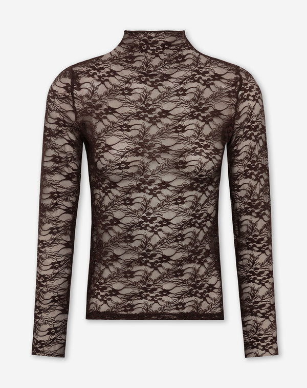 MADDIE LACE TOP BRUIN