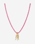 FISH CORD NECKLACE ROZE
