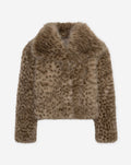 LEOPARD FAUX FUR COAT
