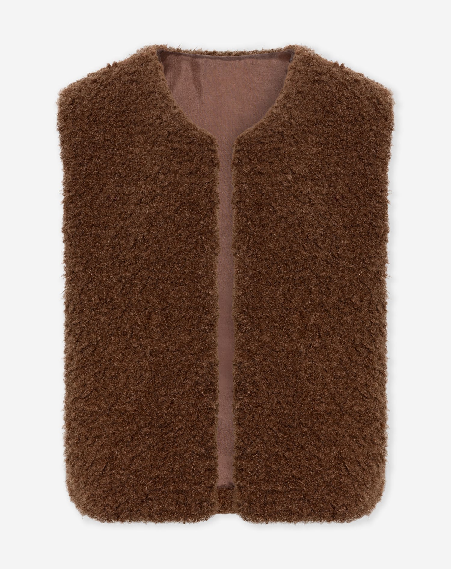 TEDDY GILET BRUIN