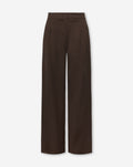 IRIS STRAIGHT LEG PANTALON DARK BROWN
