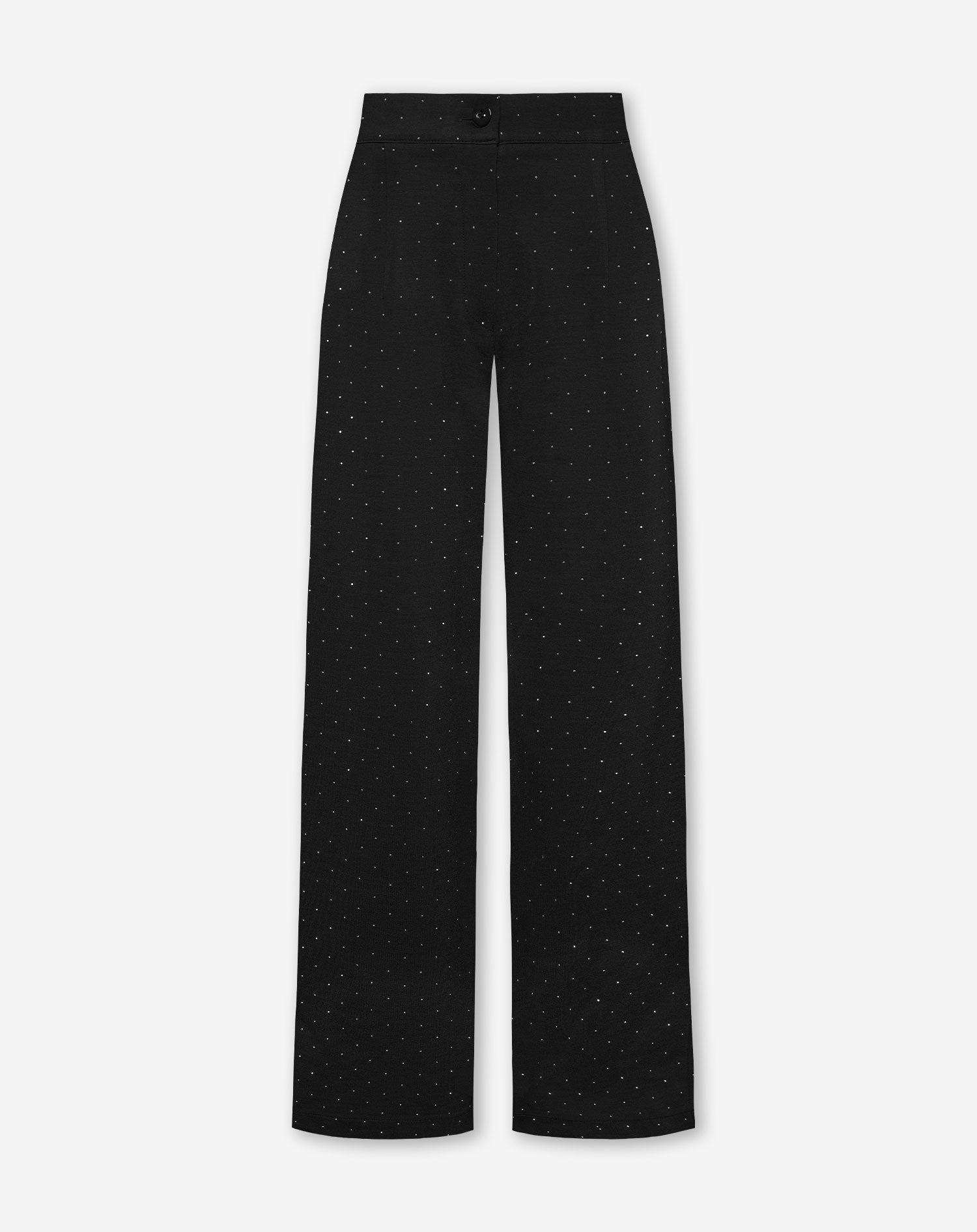 SANNE DIAMOND STUDS STRAIGHT LEG PANTALON BLACK