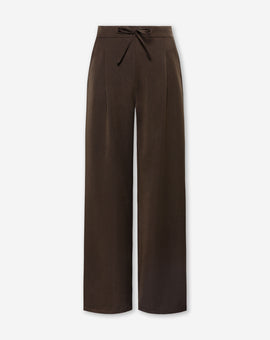 IRIS ELASTIC STRAIGHT LEG PANTALON DARK BROWN