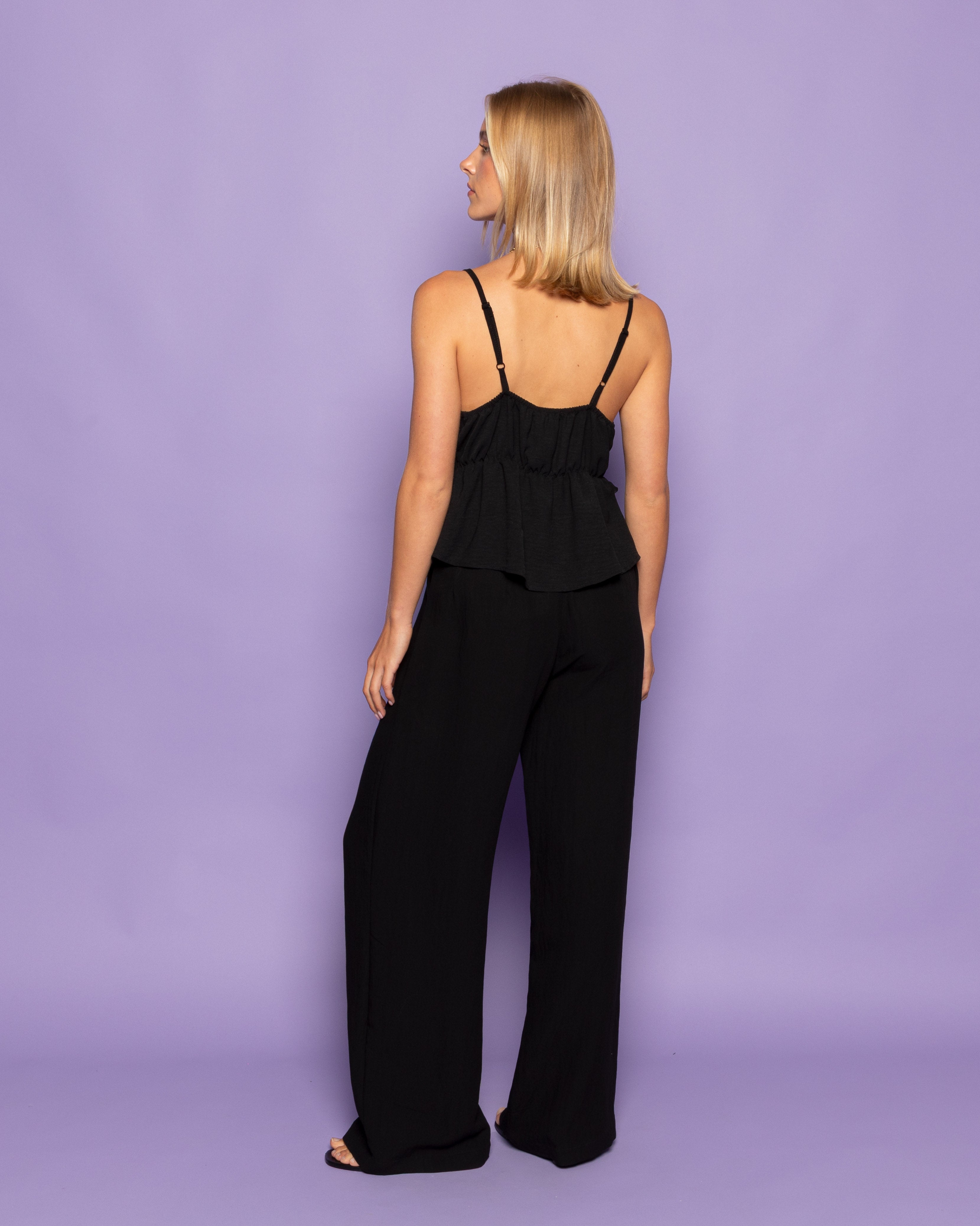 SACHA STRAIGHT LEG PANTALON PETITE BLACK